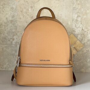 Michael Kors Rhea Medium Backpack Peanut